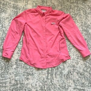 Columbia PFG pink women’s fishing shirt, M